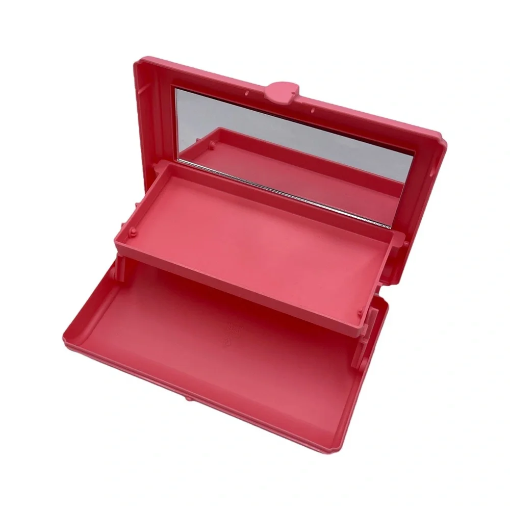 💄VTG Caboodles #2606 Mini 2-Tier Make Up Tray Travel Organizer - Bubblegum💄